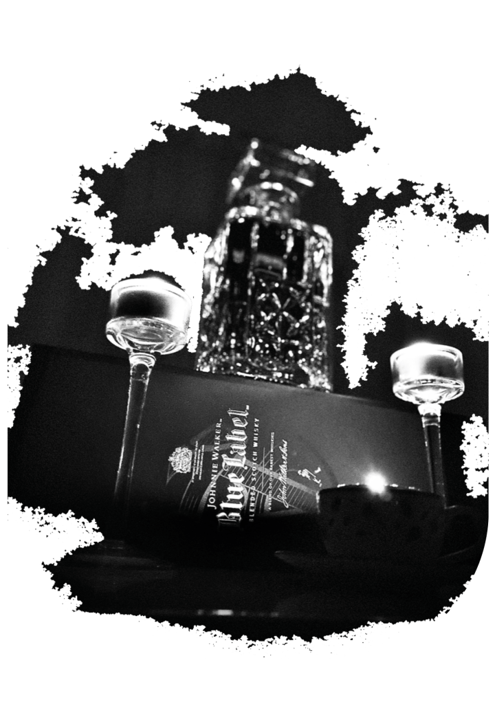 Johnnie Walker Blue Label and candle light