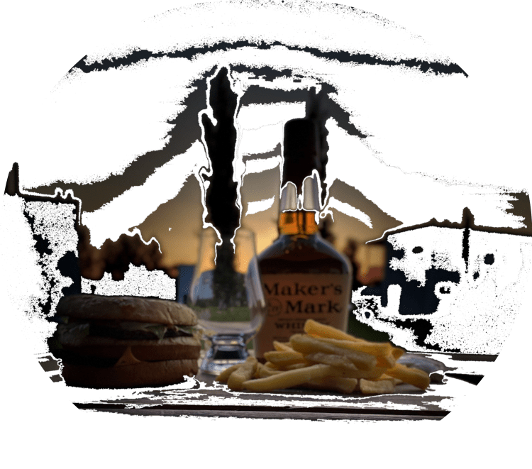 Whiskey and fast food