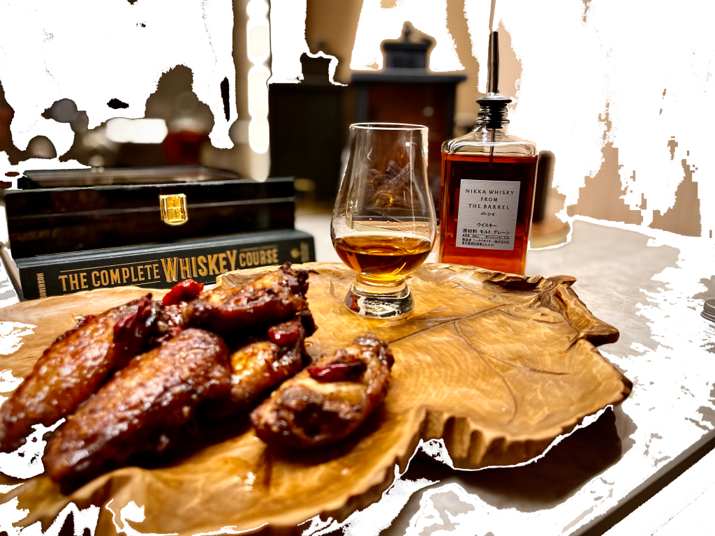 Chicken wings and whisky